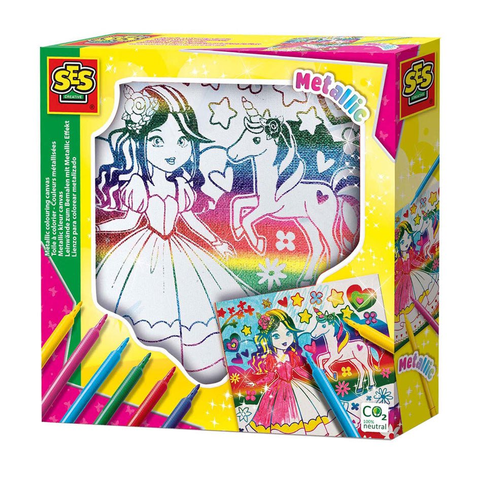 Ses metallic kleur canvas