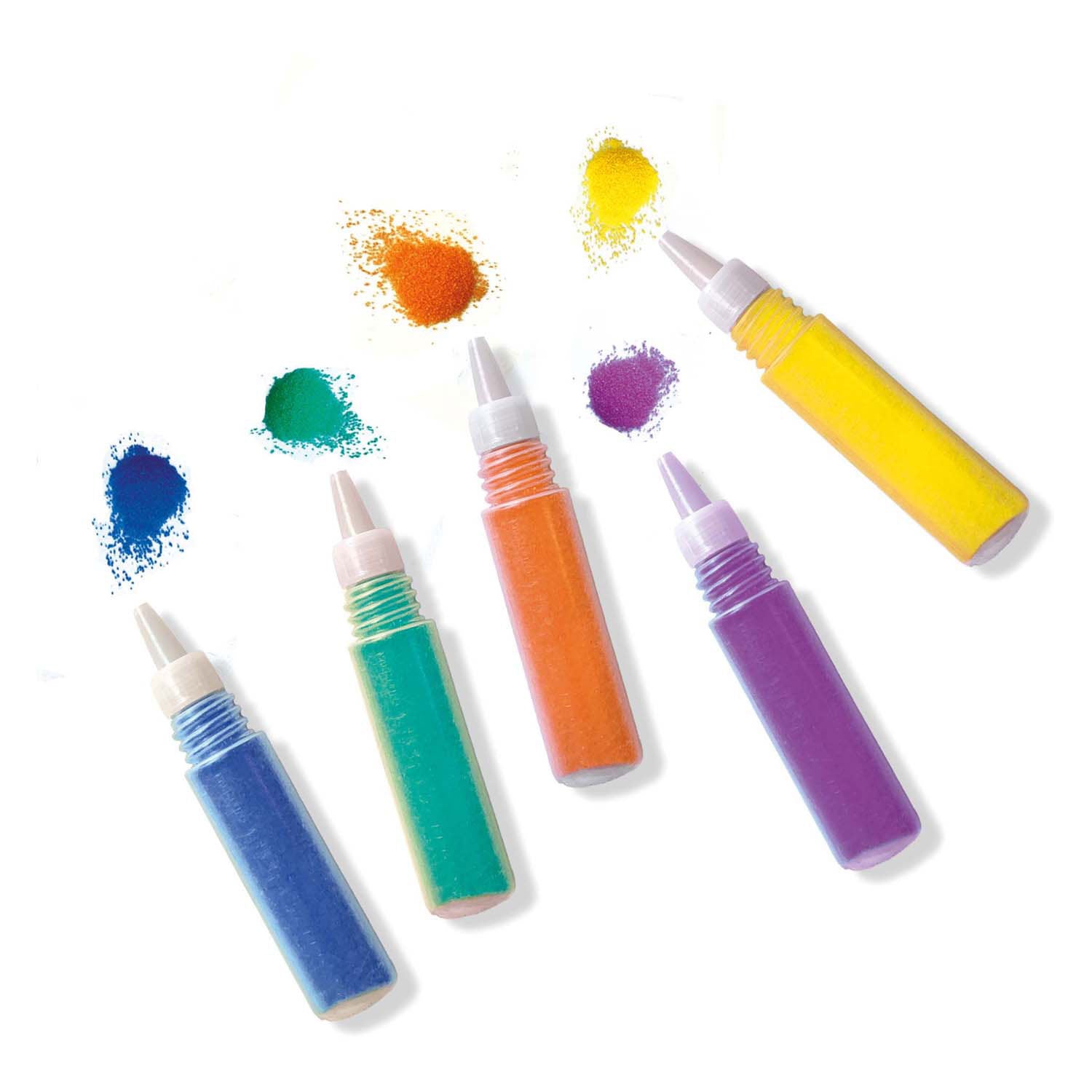 Ses zandzandkunst - bosdieren