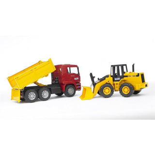 Bruder auto vrachtwagen met schep