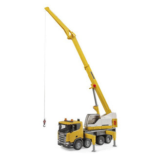 Bruder vrachtwagen scania 560r liebherr kraan met vrachtwagen