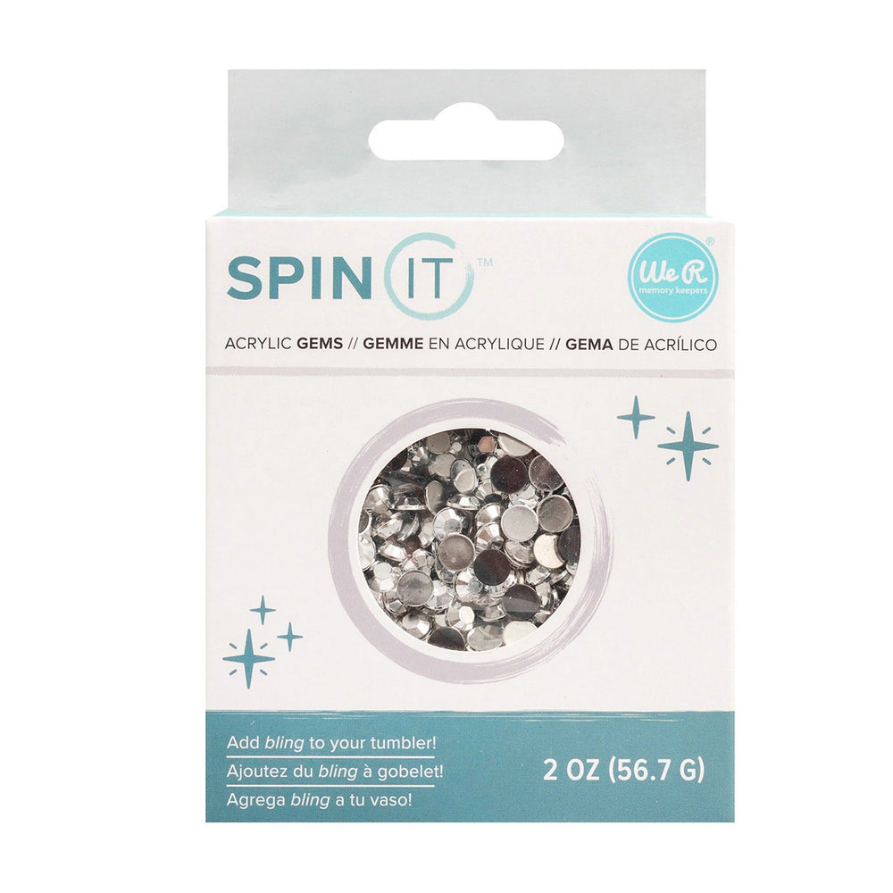We r makers • spin it rhinestone silver