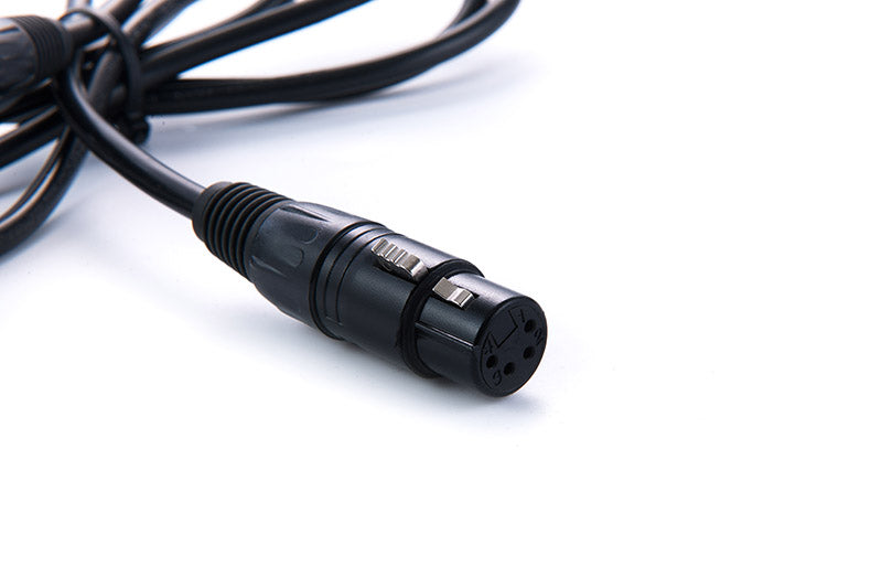 Rolux 4-pins XLR vrouwelijk met 4-pins mannelijke connector RL-C7