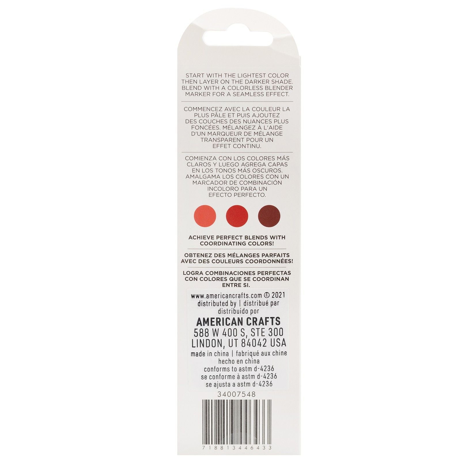 American crafts • sketch markers dual tip cherry