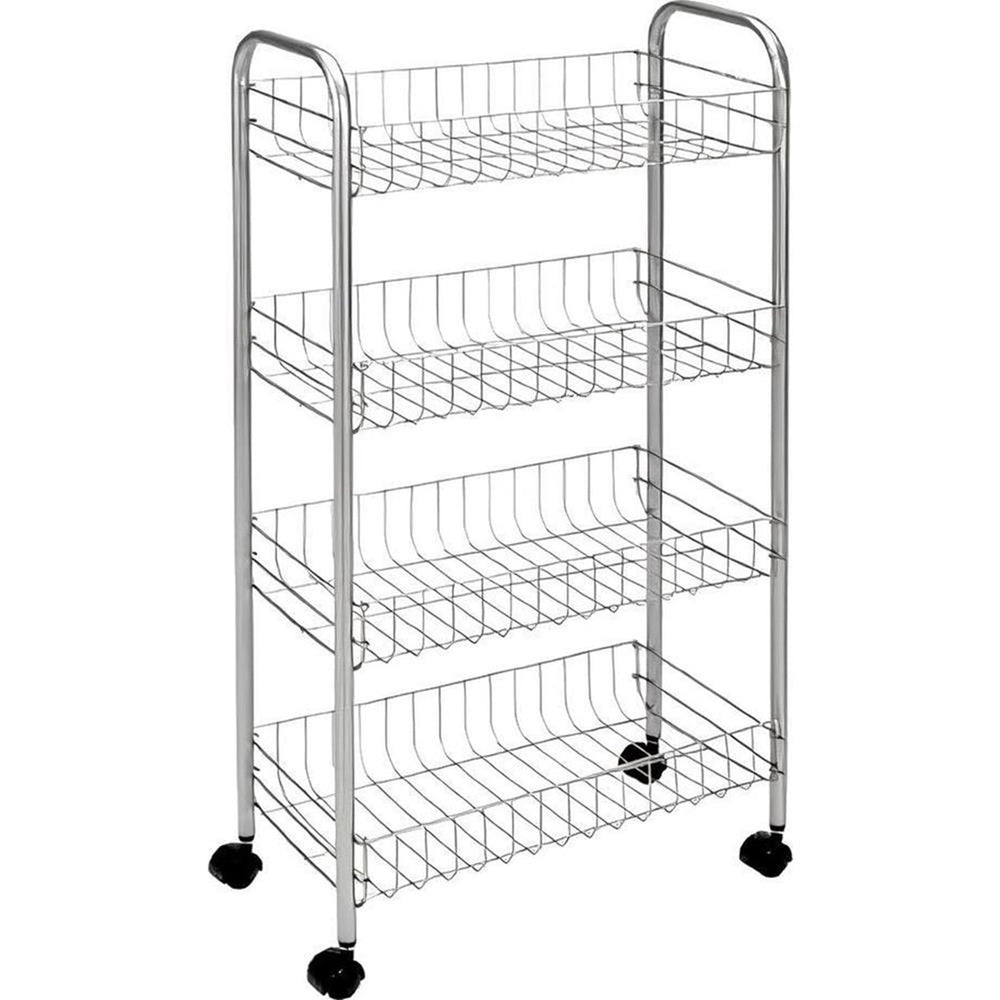 Metaltex voorraadwagen pisa 4 manden 41x23x84cm grijs