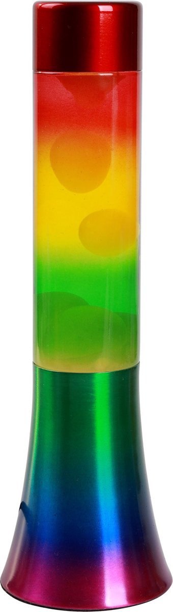 Lavalamp Regenboog, 30cm