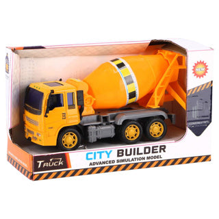 Betonmixer vrachtwagen met snelle wielen