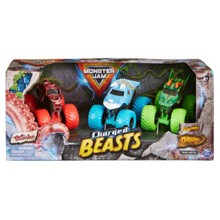 Spinmaster monster jam 1:64 charged beasts 3-pack
