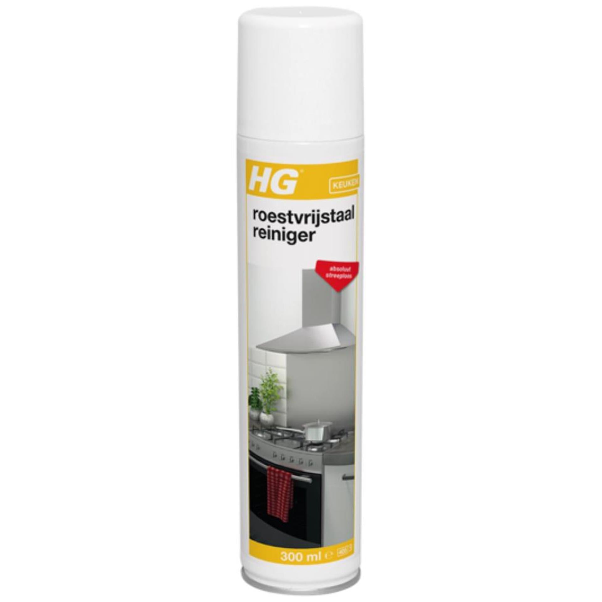 Hg roestvrijstaal reiniger 300ml