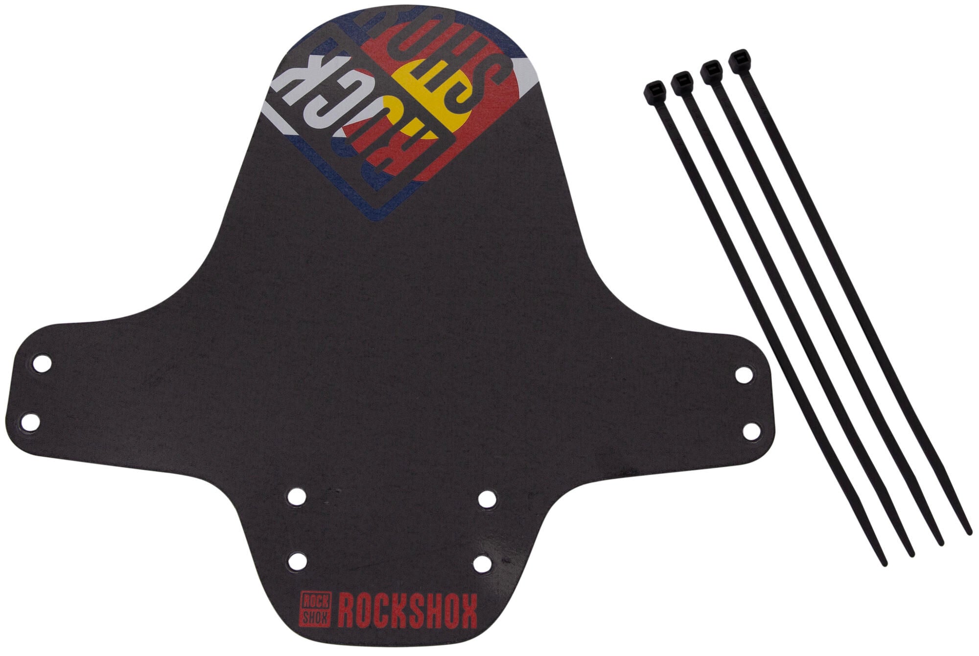 Rockshox steekspatbord fender clip-on fender rs black colorado flag