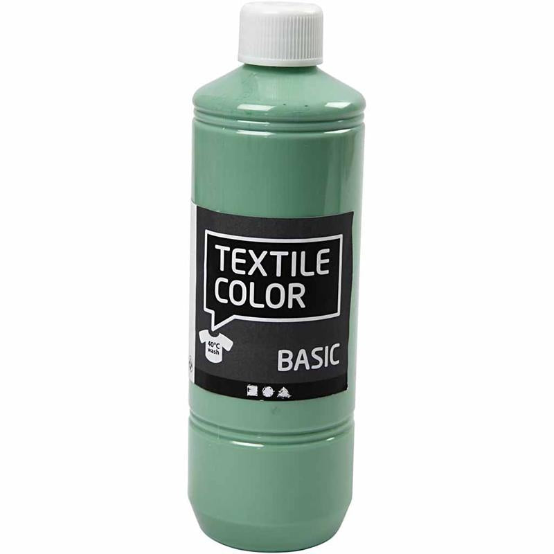 Creativ company textiel kleur verf - zeegroen, 500ml