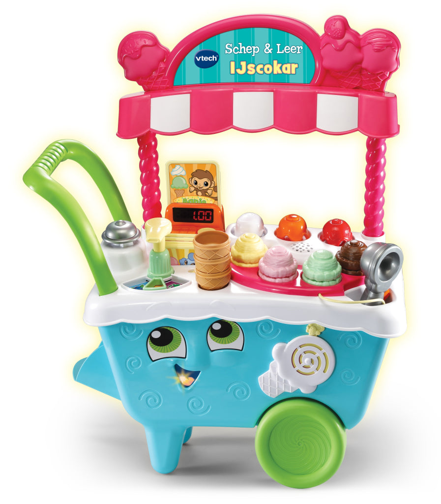 VTech IJscokar Schep Leer junior blauw roze 26-delig