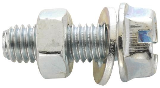 Fix-nippel zeskantschroef met sluitring hex washer head screw m5x20mm