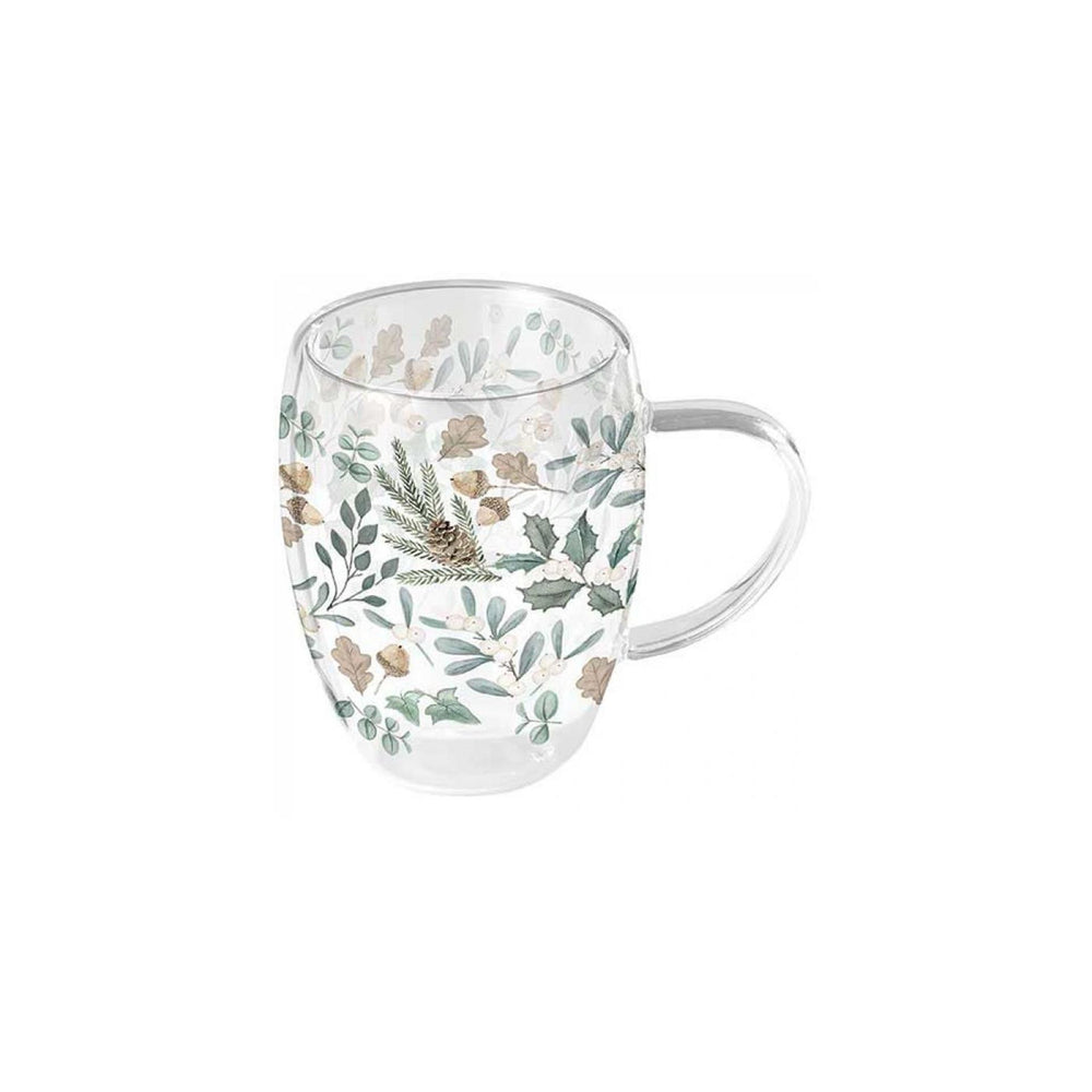 Ambiente dubbelwandig glas 350ml collection of leaves