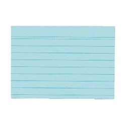 Abi indexkaarten herlitz a6 175 gsm blauw gelinieerd 100 stuks