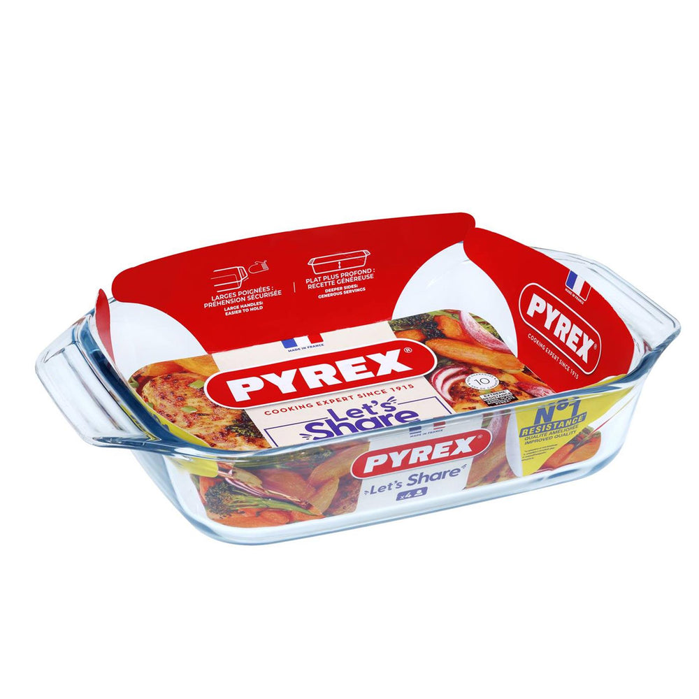 Pyrex onweerstaanbare ovenschaal rechthoekig 2,2 liter 31x20 cm