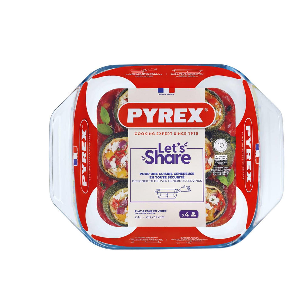 Pyrex onweerstaanbare ovenschaal 2,4l vierkant