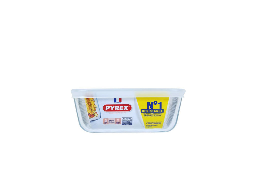 Pyrex cook and freeze ovenschaal 15x15 cm borosilicaatglas