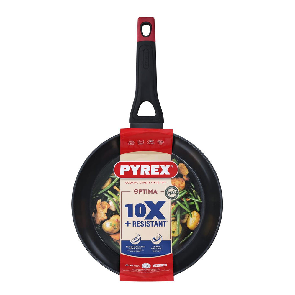 Pyrex optima+ diepe koekenpan ø26cm 8,7cm diep voor o.a. inductie