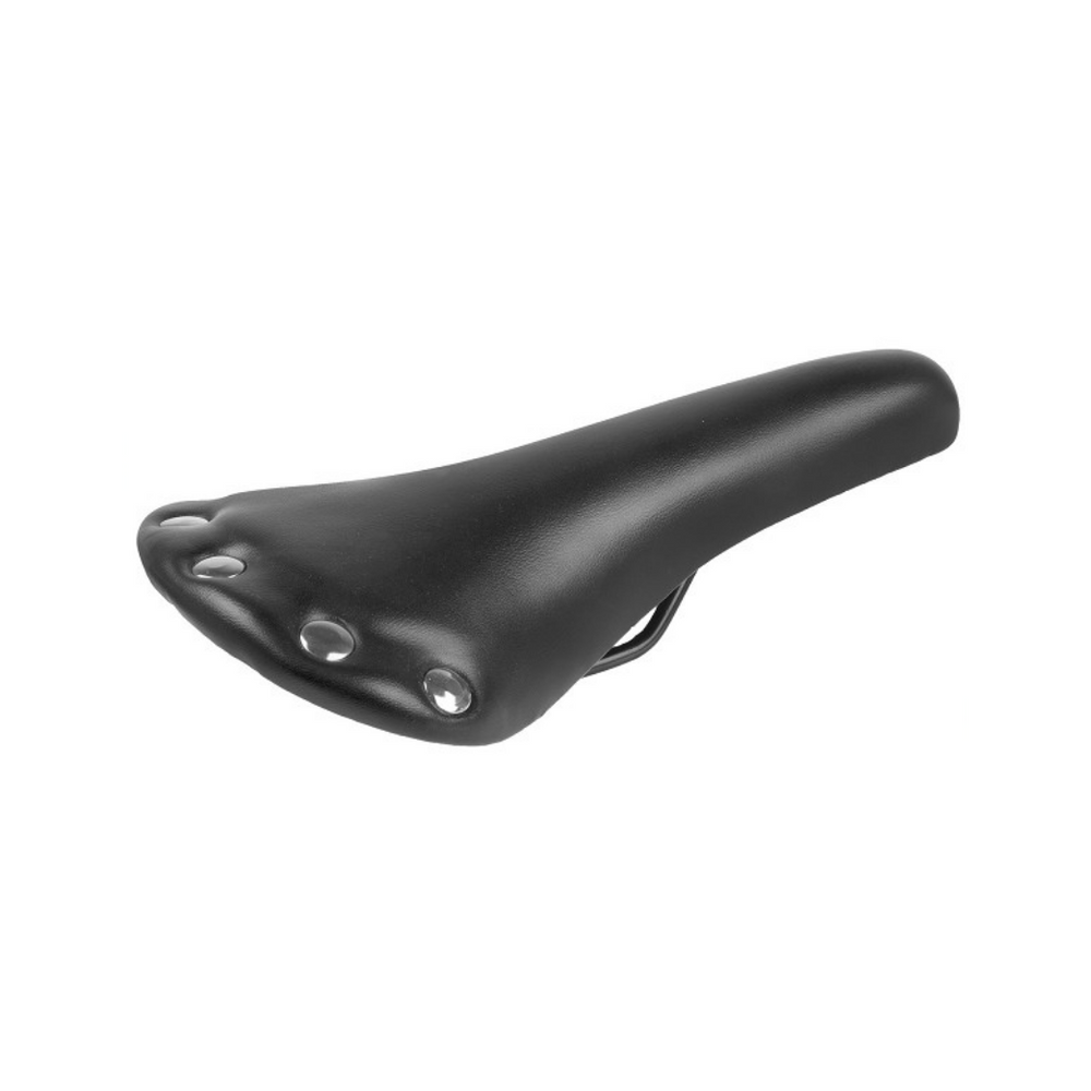 Selle M-Wave noire. faux cuir. 278 x 153 mm, (emballage atelier)