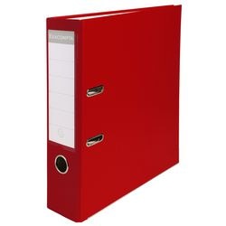 Ordner exacompta a4 75 mm karton, pp (polypropeen) rood 2-rings 1 stuk