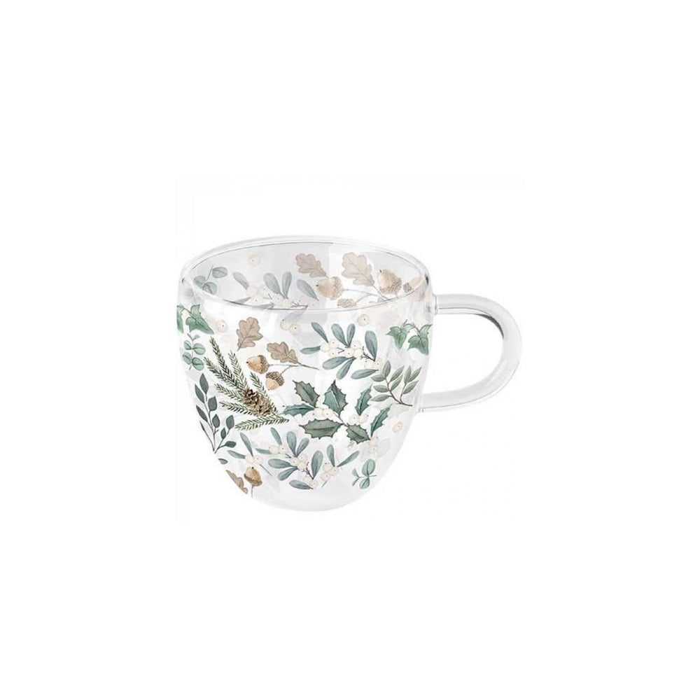 Ambiente dubbelwandig glas 200ml collection of leaves