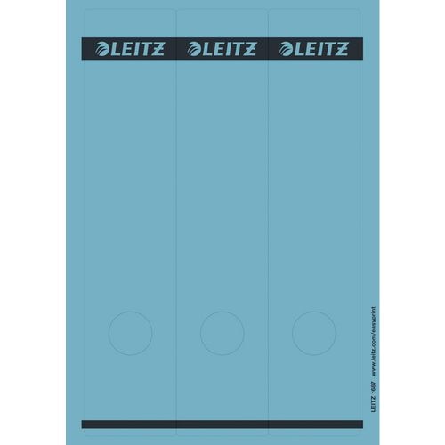 Ordnerrugetiketten leitz blauw 75 stuks papier