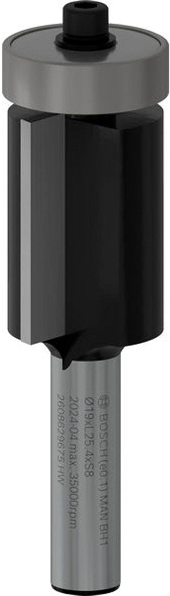 Bosch pro bovenfrees met ondersteunend kogelgelagerd geleider ø 19 x l 25,4 schacht 8 mm - 2608629675