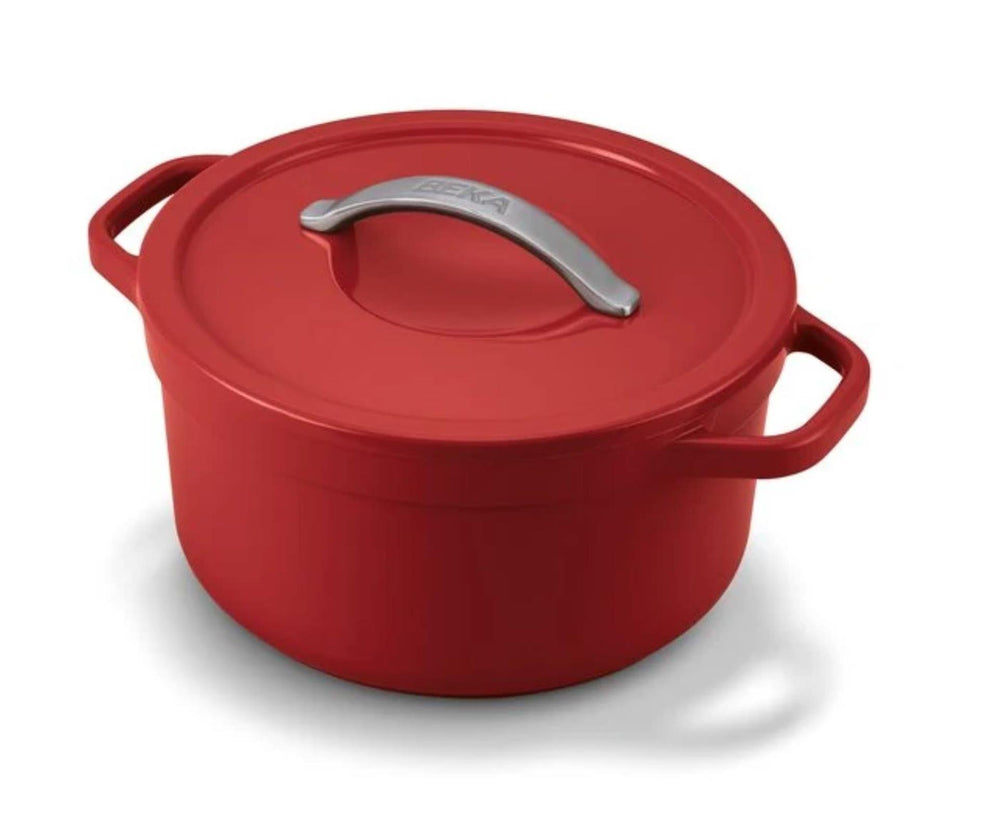 Beka plume kookpot 24cm rood aluminium met keramische anti-aanbaklaag