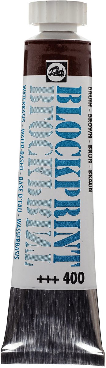 Talens blokdruk tube 20ml bruin 400