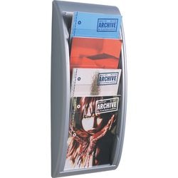 Wandfolderhouder paperflow 406135 a4 zilver