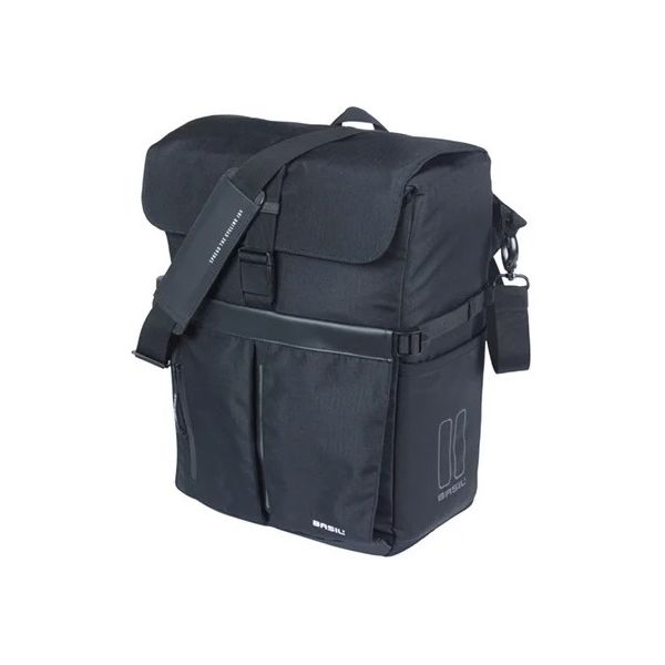 Basil fietsschoudertas move mik noppen 14 liter 14 x 24 x 34 cm - zwart
