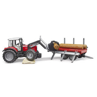 Bruder massey ferguson + houttransport