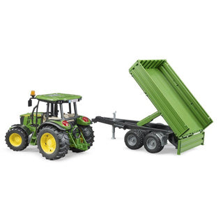 Bruder john deere tractor met aanhanger