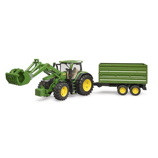 Bruder John Deere 7R 350 met Frontlader en transportaanha