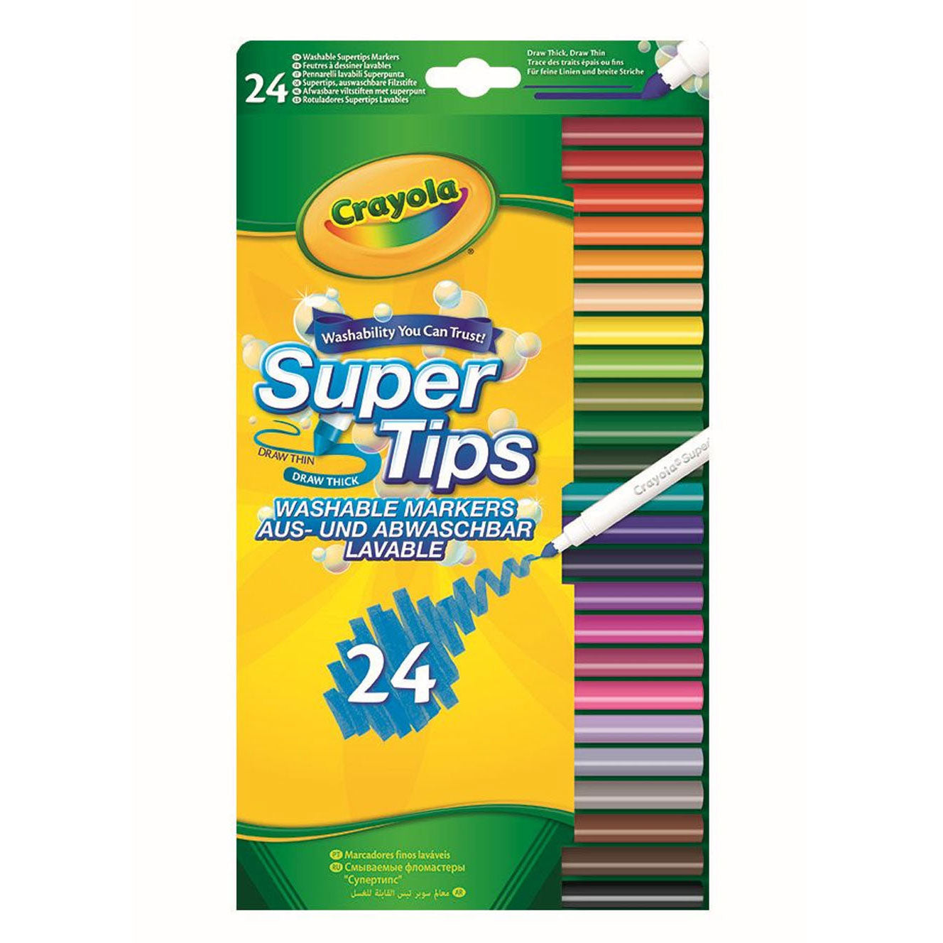 Crayola Viltstiften met Superpunt, 24e.