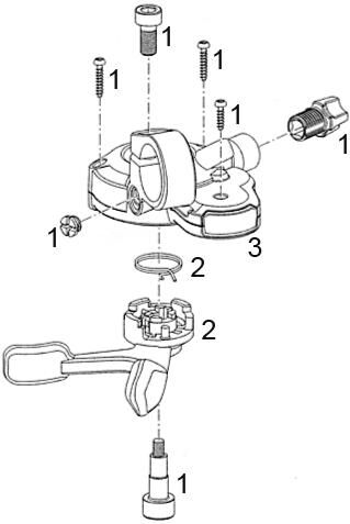 Sram duimversteller x-3 shift lever x-3 7-sp