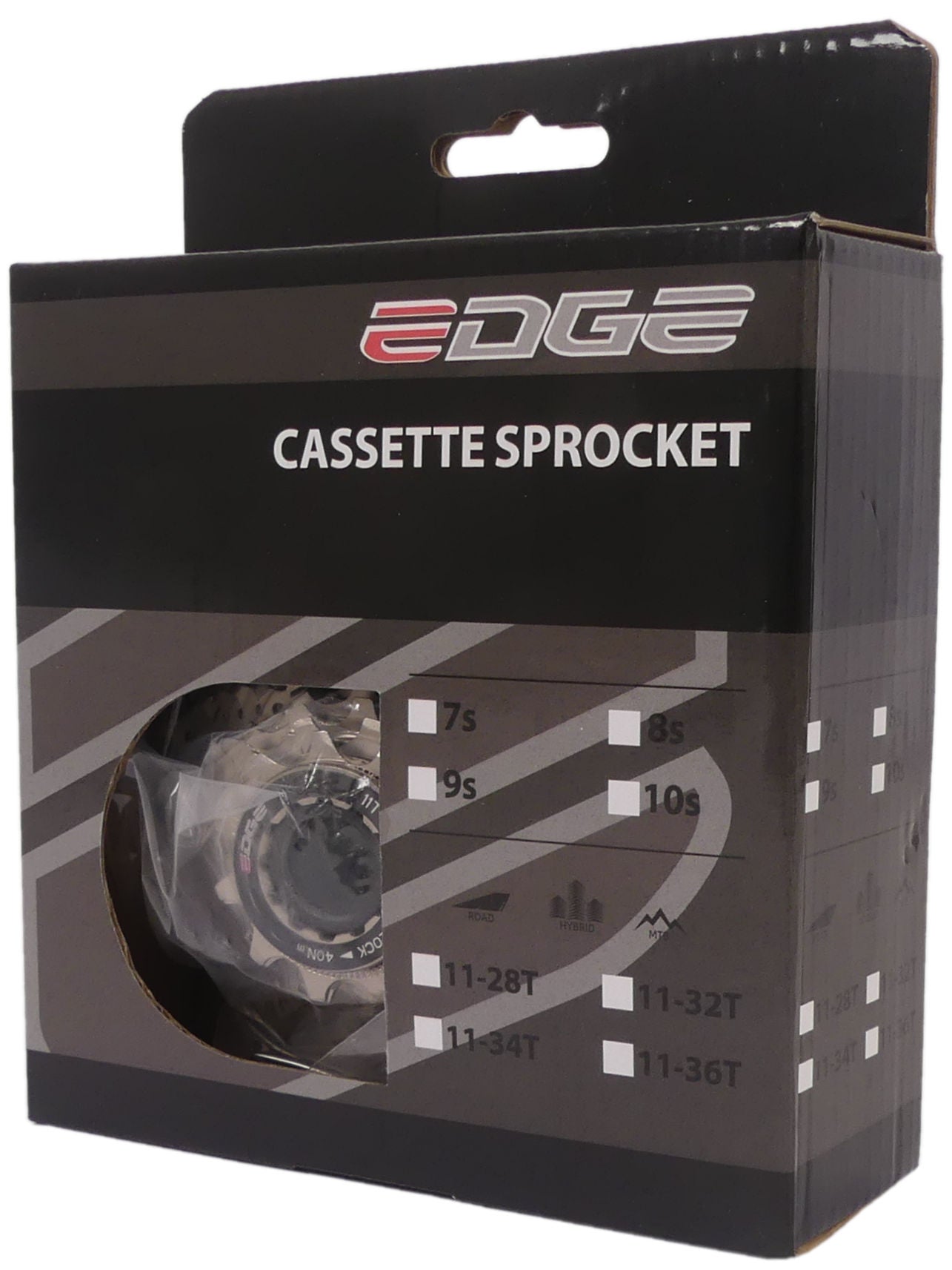 Edge cassette 11 speed cs-r9011 11-28t - zilver