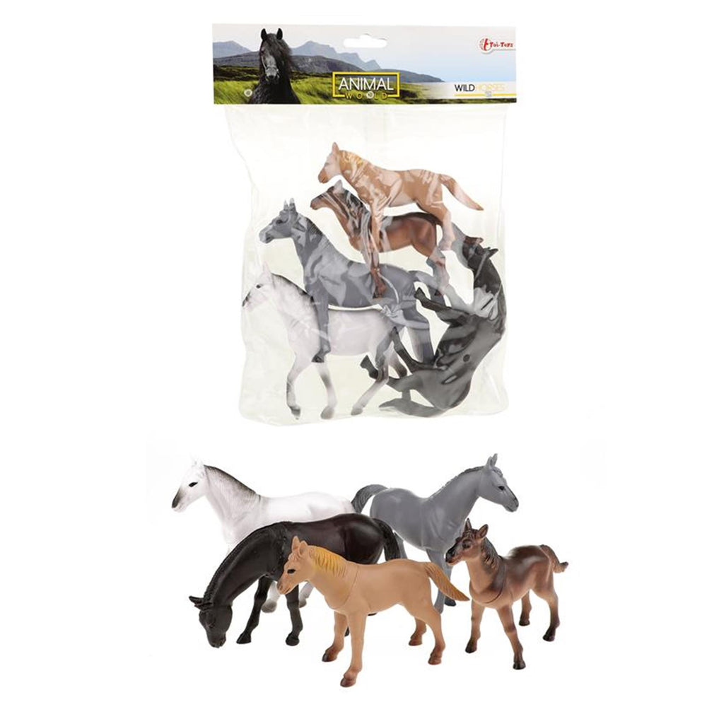 Toi-toys dierenwereld paarden, 5st.