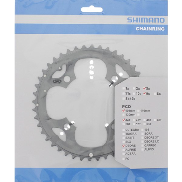 Shimano - Kettingblad 44T Deore FC-M590 kettingrand - zilver