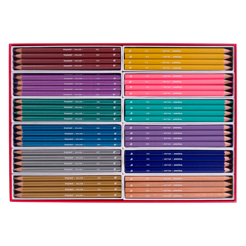Bruynzeel mega kleurpotlodenset metallic trendkleuren