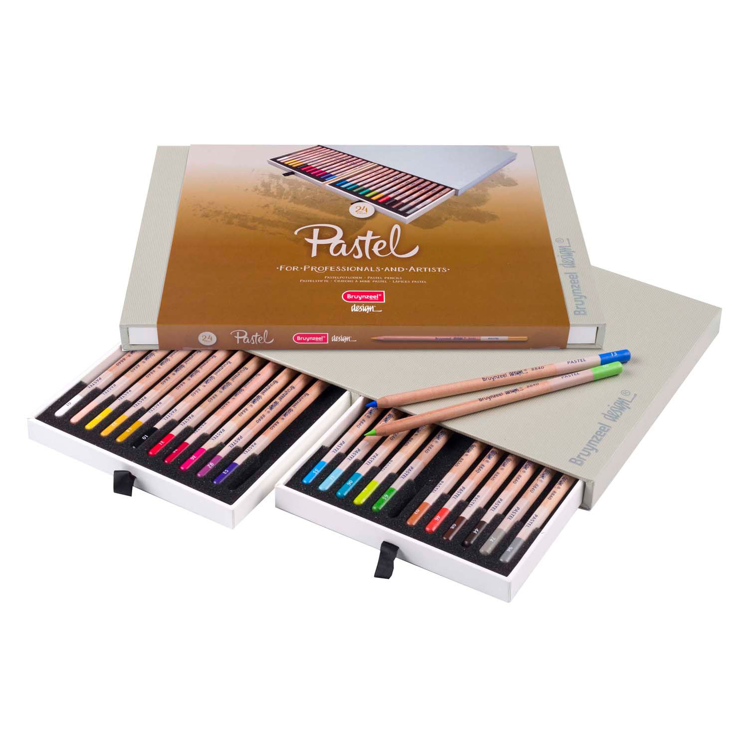 Bruynzeel design pastelpotlooddoos, 24 kleuren
