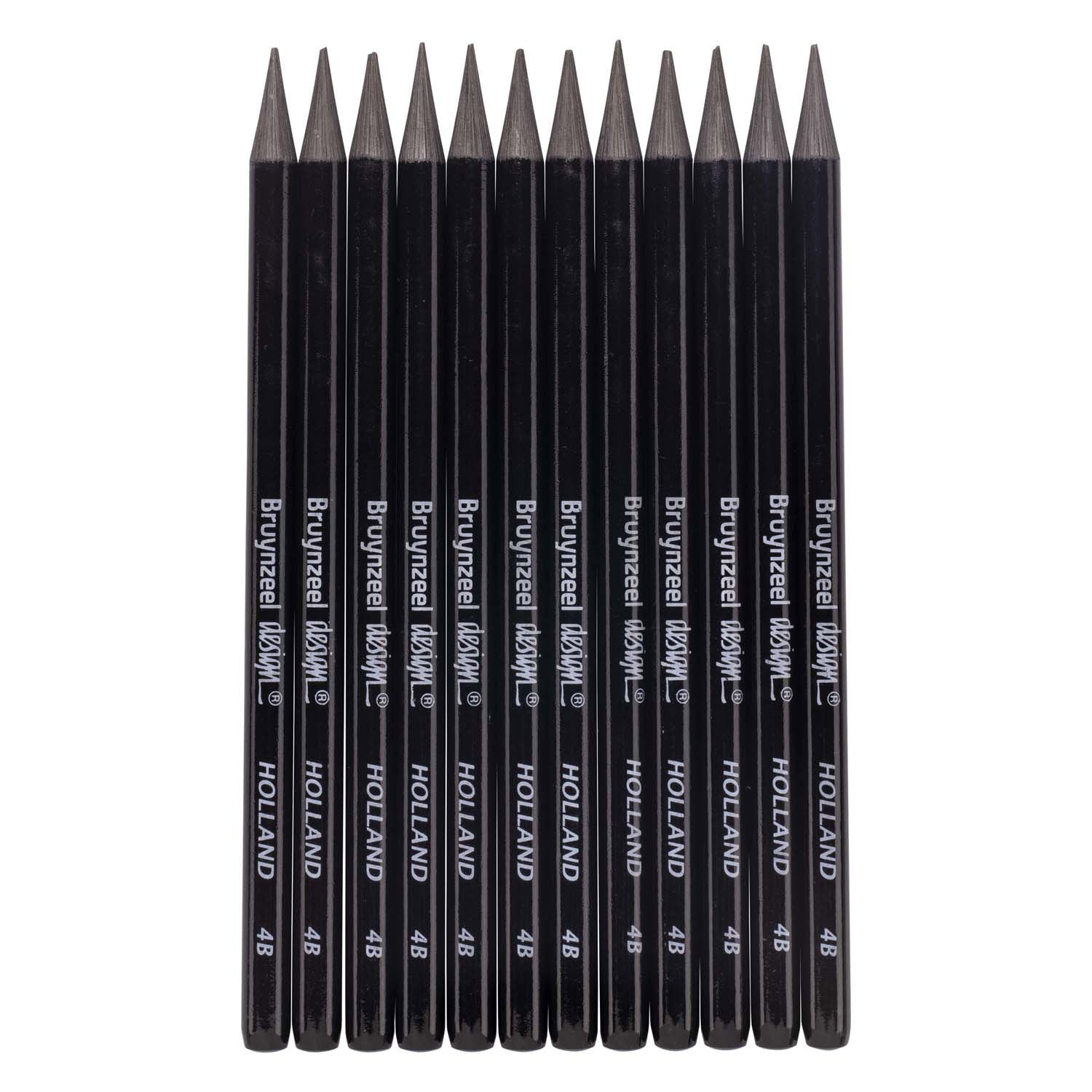 Bruynzeel design grafietstift 4b - 12st.