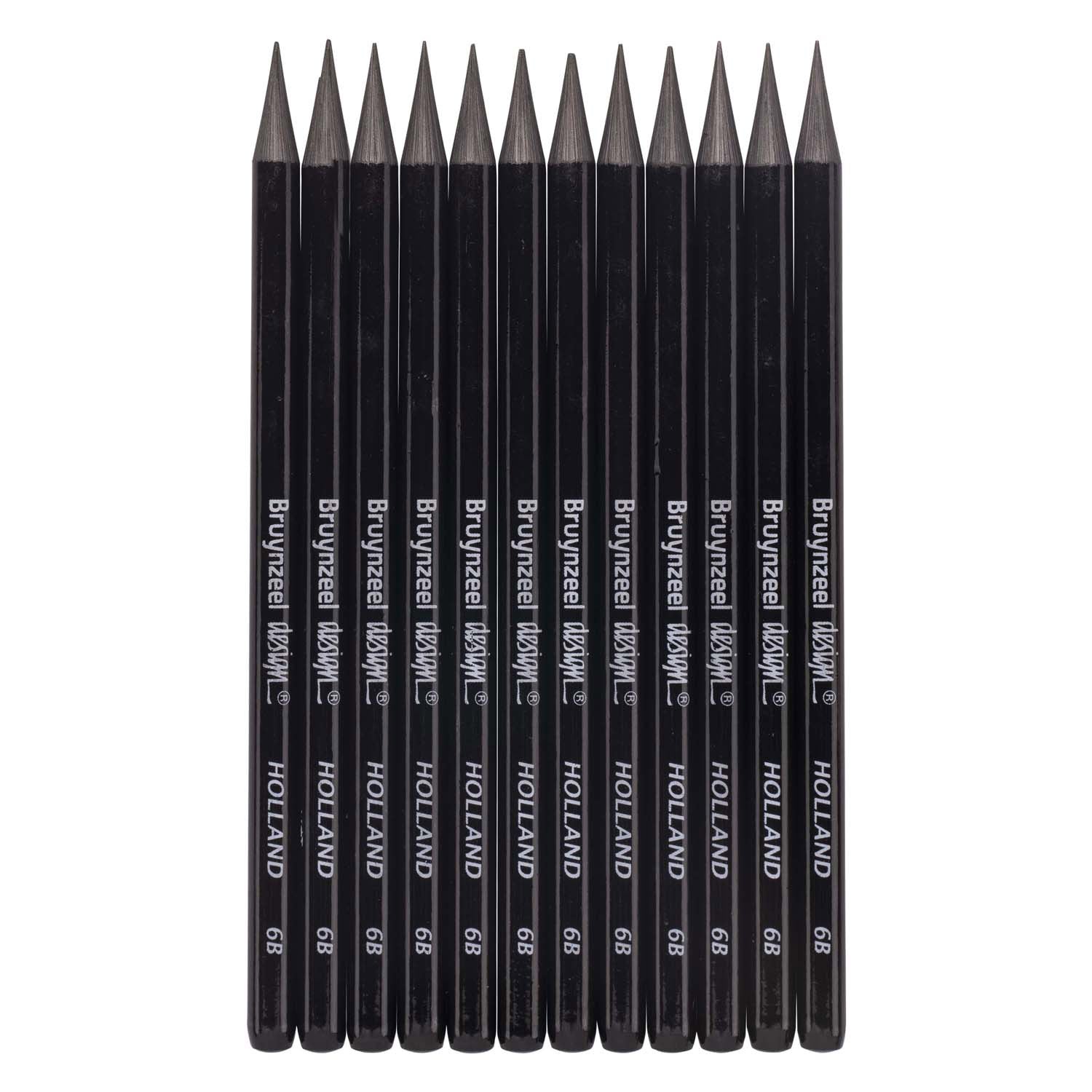 Bruynzeel design grafietstift 6b - 12st.