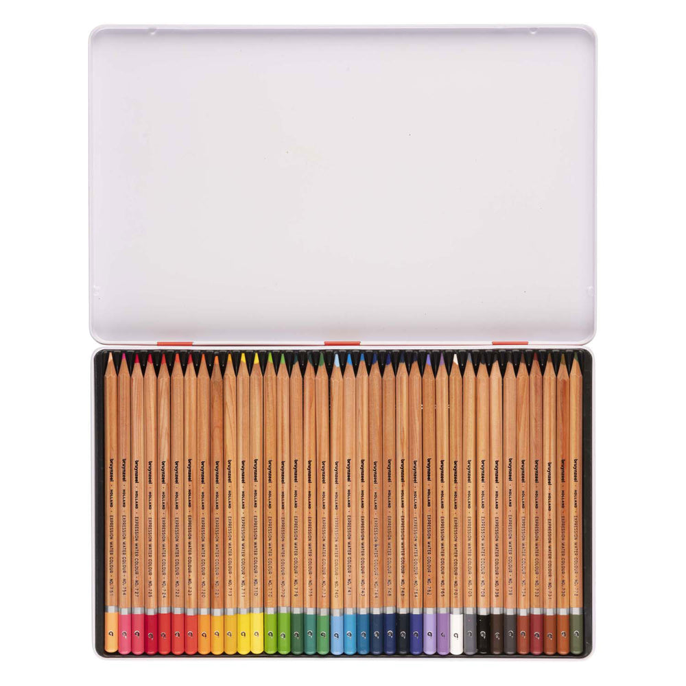 Bruynzeel expressie aquarelpotloden blik 36