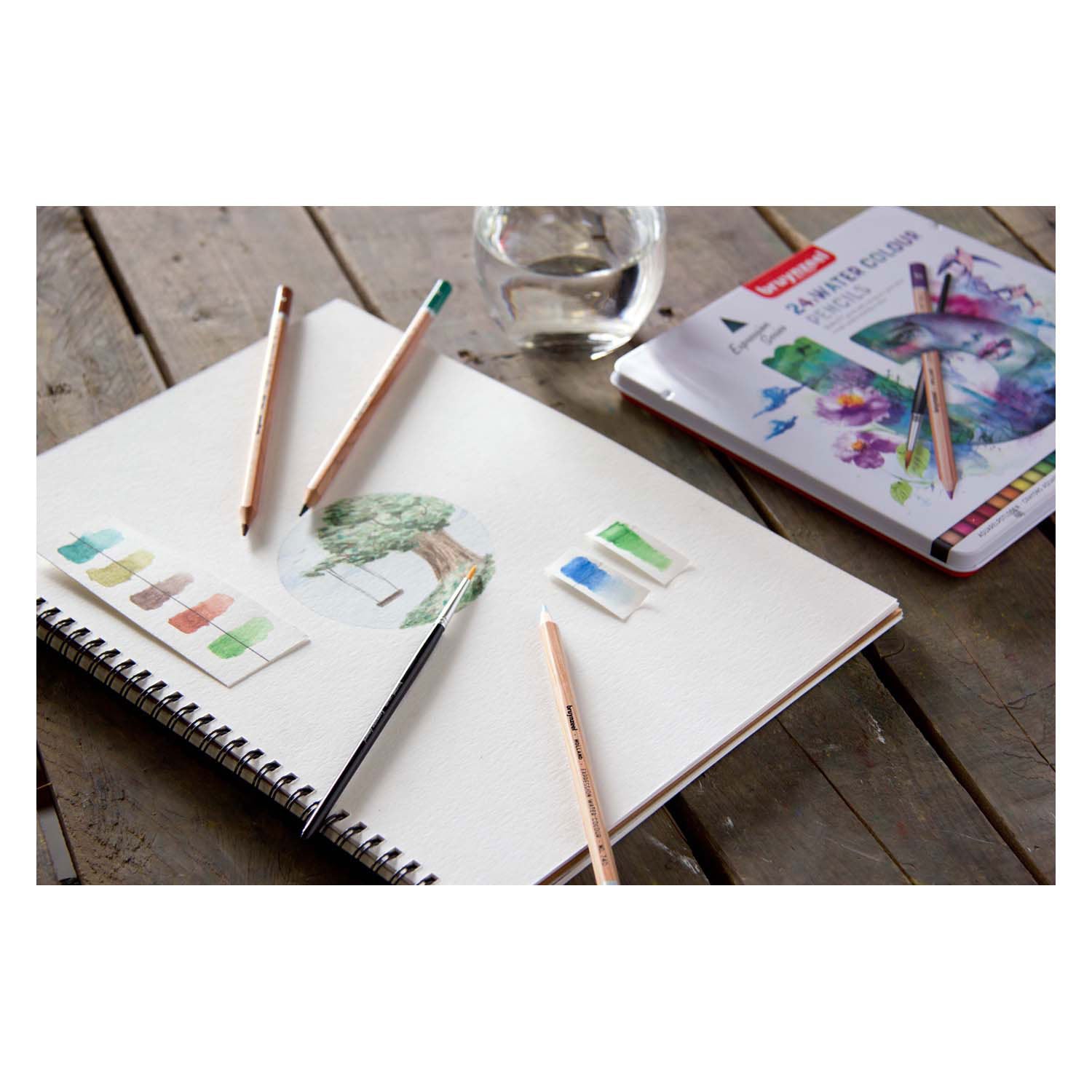 Bruynzeel expressie aquarelpotloden blik 24