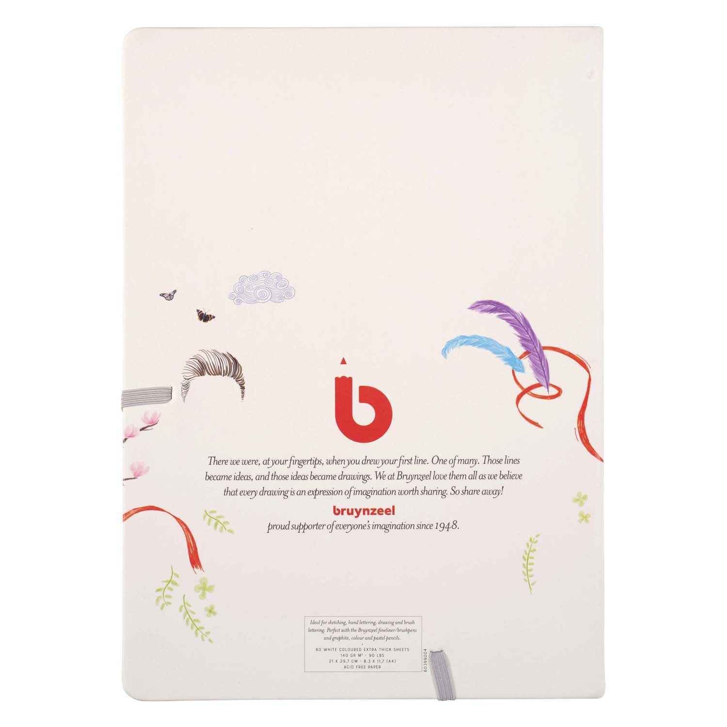 Bruynzeel creatives schets notitieboek a4 140 gm 80 geïmproviseerd