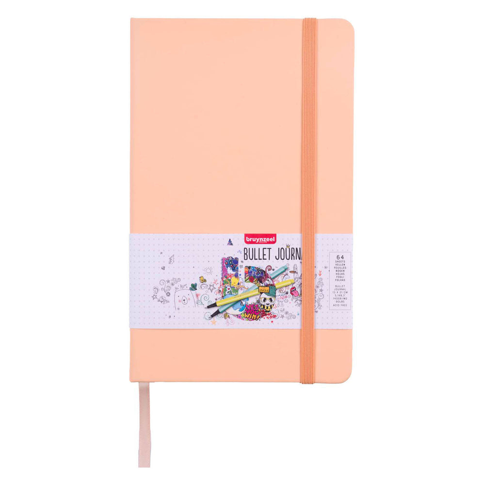Bruynzeel bullet journal perzik 13c21cm, 140 gm 64 afgesloten