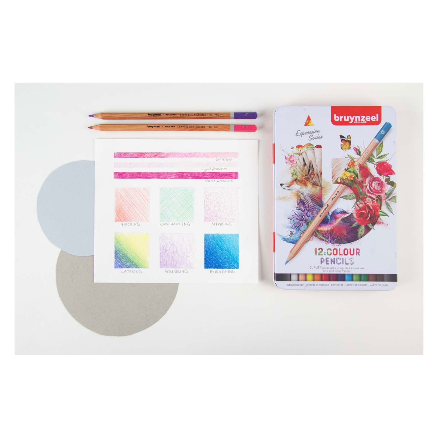 Bruynzeel expressie kleurpotloden blik 12
