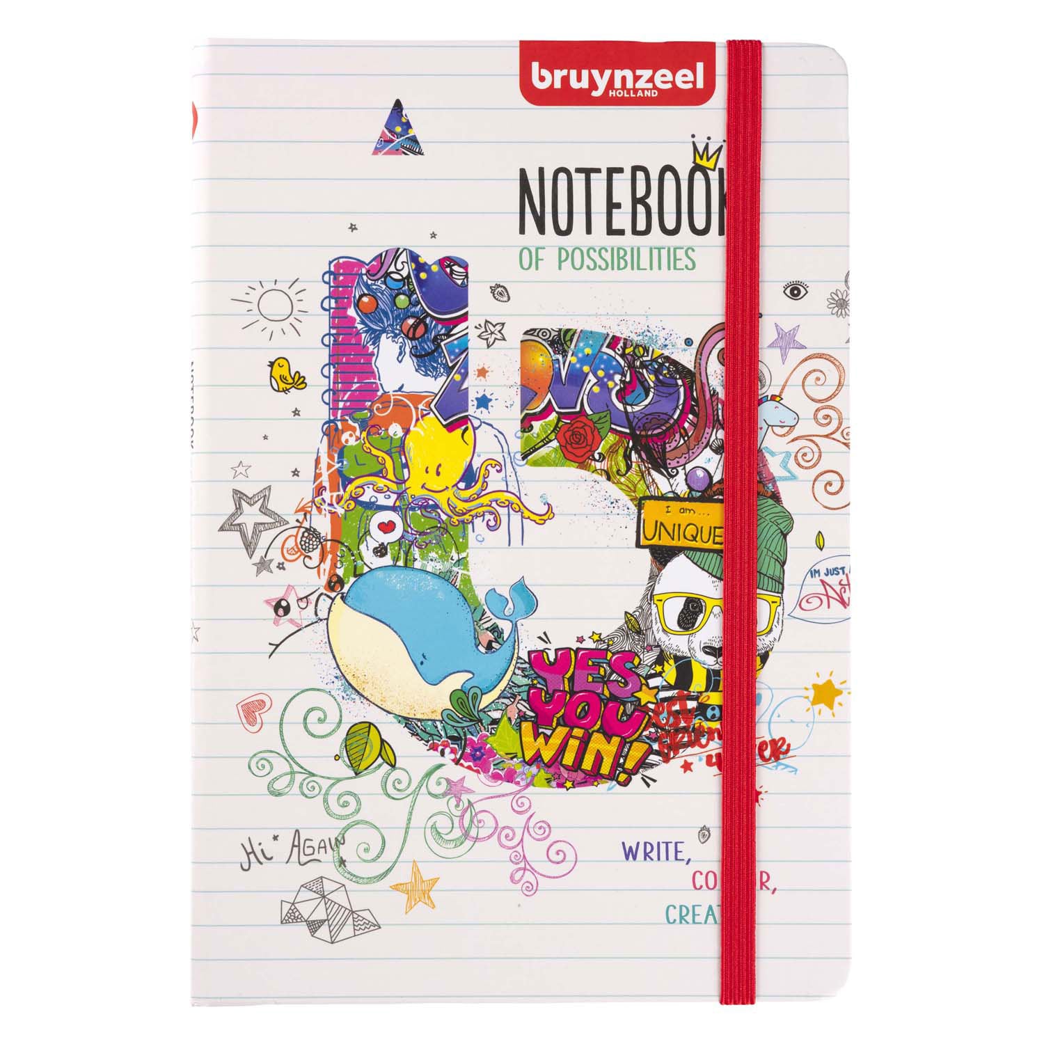 Bruynzeel notitieboek a5 80 gram 160 pagina's