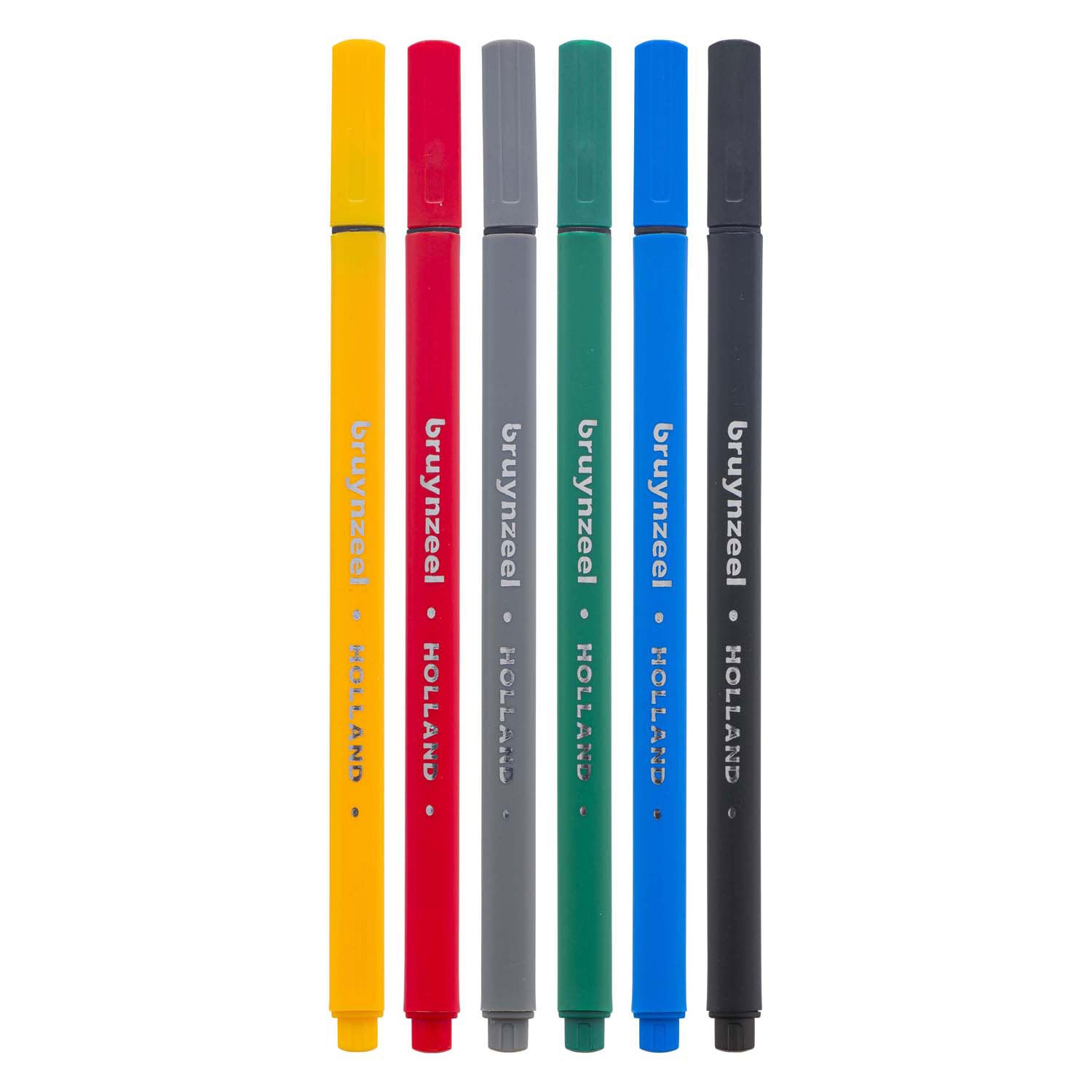 Bruynzeel finelinerset basis 6 kleuren